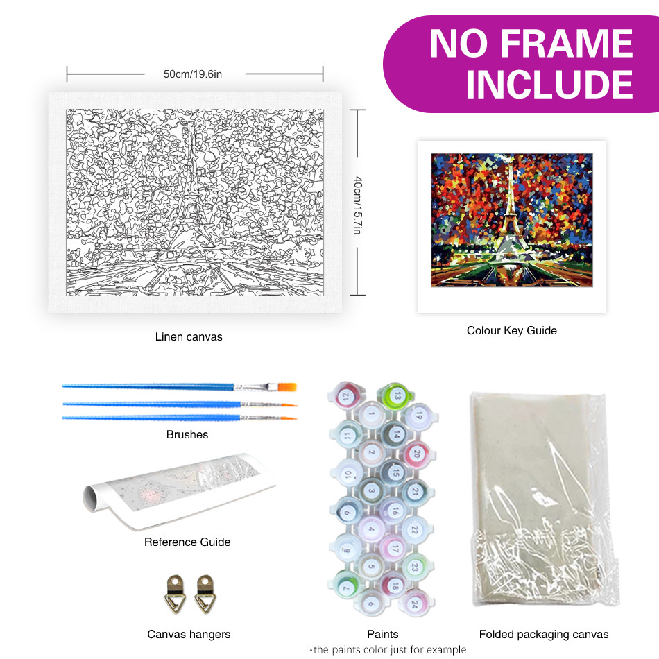 Frameless Painting By Numbers For Adults Landscape Paint By Numbers Flowers Rose Painting On