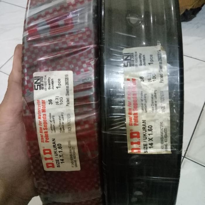Paketan Velg Besi Did Uk 160 Dan 160 Ring 14 Hitam Hole 36