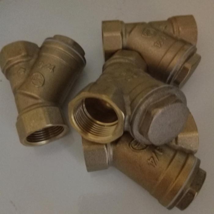 Y-Strainer 3/4" Kuningan Pommini Pertamini