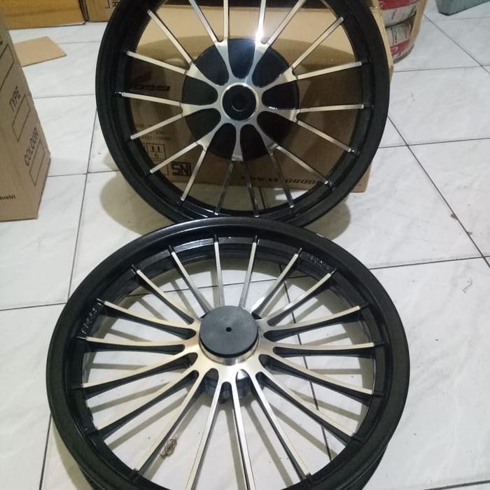 Pelek Recing Rossi Tapak Lebar Motor Xeon Ukrn 215X14 & 250X14 Pnp