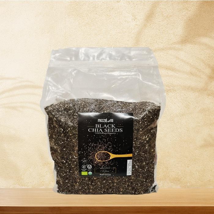 

Mezzaluna Organic Black Chia Seed 1000G 1Kg Biji Chia Seeds Chiaseed Best Quality Asli 100% Original