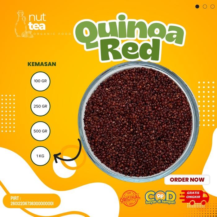 

Red Quinoa 1Kg - Quinoa Merah Organik Best Quality Asli 100% Original