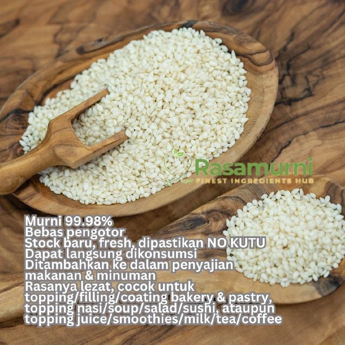 

Wijen Putih! (White Sesame) Natural 1 Kg Best Seller