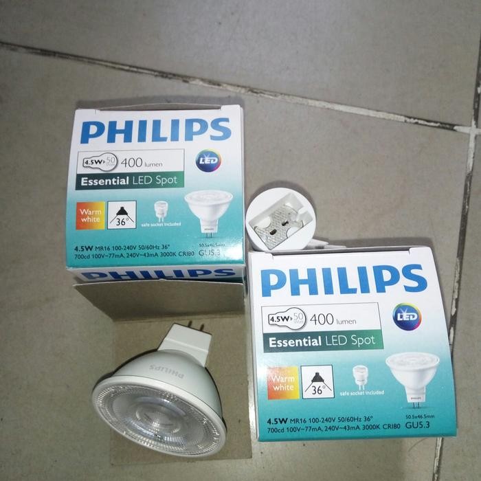 philips led MR16 4.5w MR 16 4.5watt warmwhite