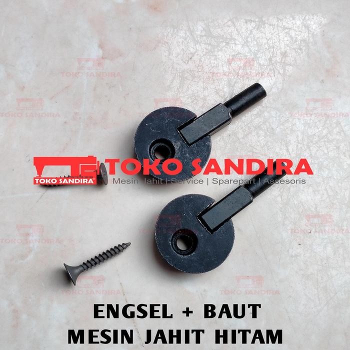 (Allthebest) 2 PCS ENGSEL MEJA MESIN JAHIT TRADISIONAL BUTTERFLY-SINGER-STANDAR