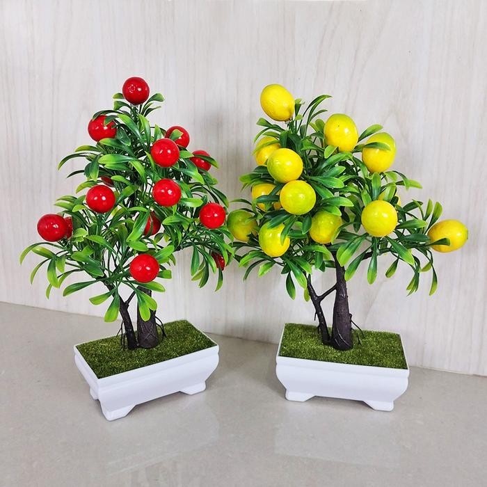 TANAMAN HIAS BUAH MINI PLASTIK DEKORASI PAJANGAN RUANGAN ARTIFICIAL