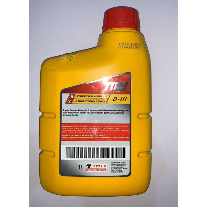 Oli ATF TMO ATF TQ DIII 1 liter Asli toyota -63634