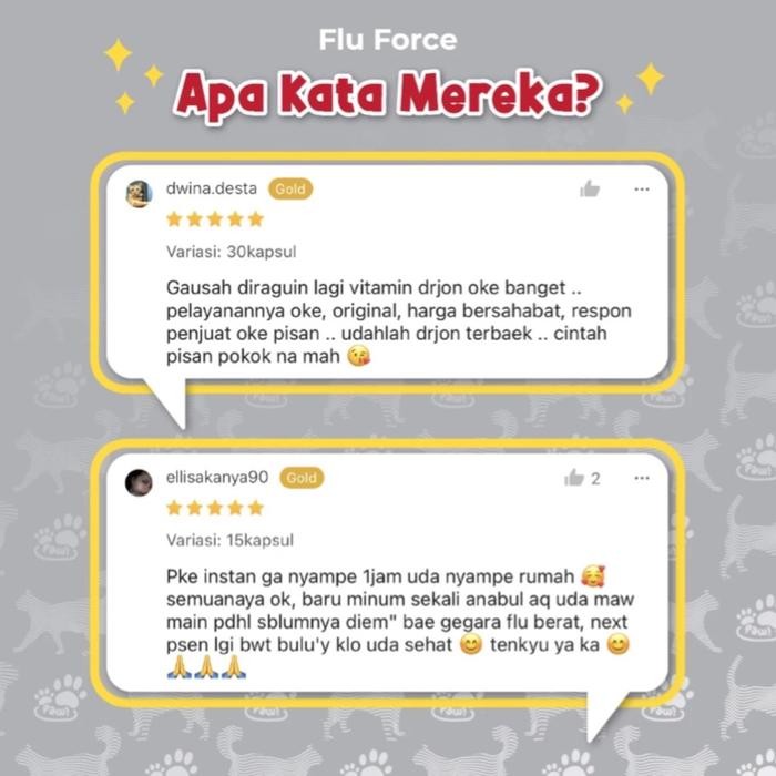 Obat flu force untuk pilek Kucing terbaik best seller karena ampuh