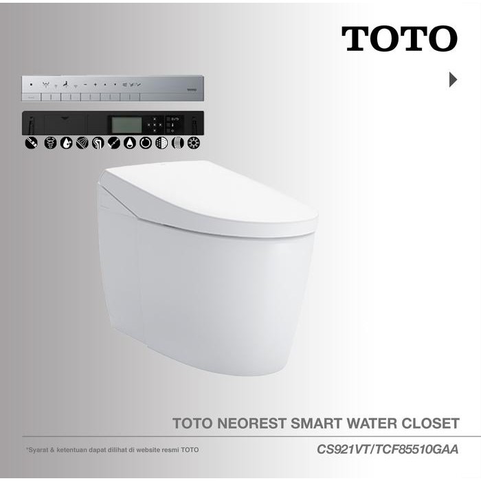 TOTO Neorest AS Water Closet Smart Closet - Closet duduk