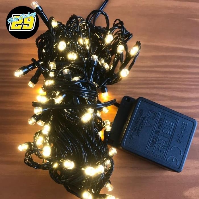 Lampu Natal Tumblr 10Meter 90Led Lampu Natal 10M Warna Kuning Kode 1227