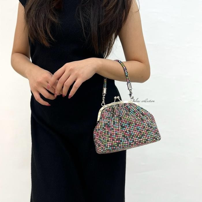 Tas Pesta Behel Full Permata Diamond Besar Premium J2301