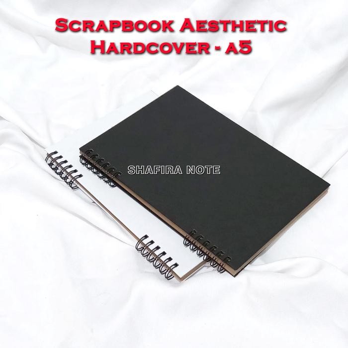 

A5 Scrapbook Hardcover Coklat Aesthetic Album Foto Vintage Buku Gambar Notebook Kado Hadiah