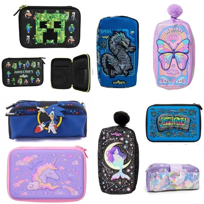 

Smiggle Pencil Case Set Tempat Pensil Kotak Pensil Unicorn Black Pink