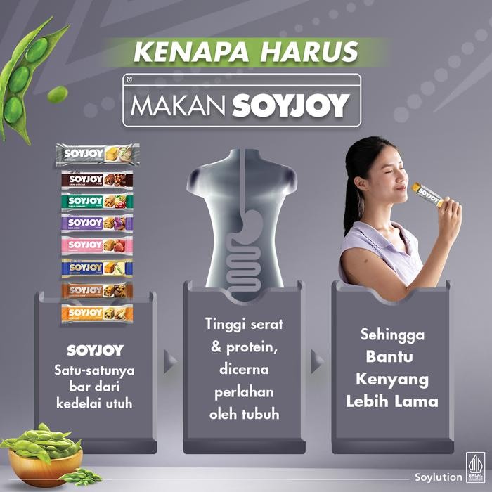

Diskon! Promo Soyjoy Snack Bar Kedelai Open Sesame 48 Bar Snack Kedelai Bergizi
