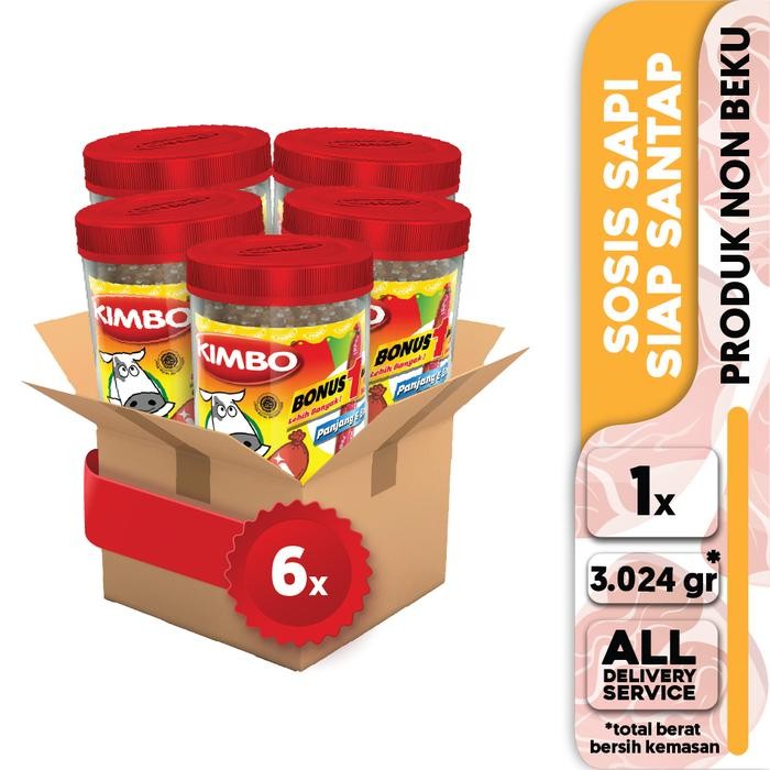 

Diskon! Promo Kimbo Reddi Sosis Sapi Toples Box Sosis Premium Halal