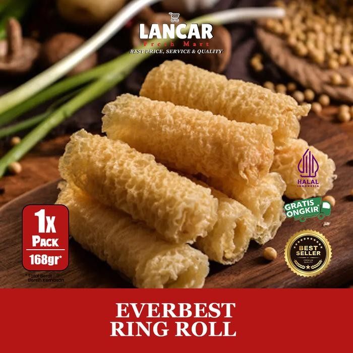 

Diskon! Promo Everbest Ring Roll 168Gr Kulit Tahu Soya Roll