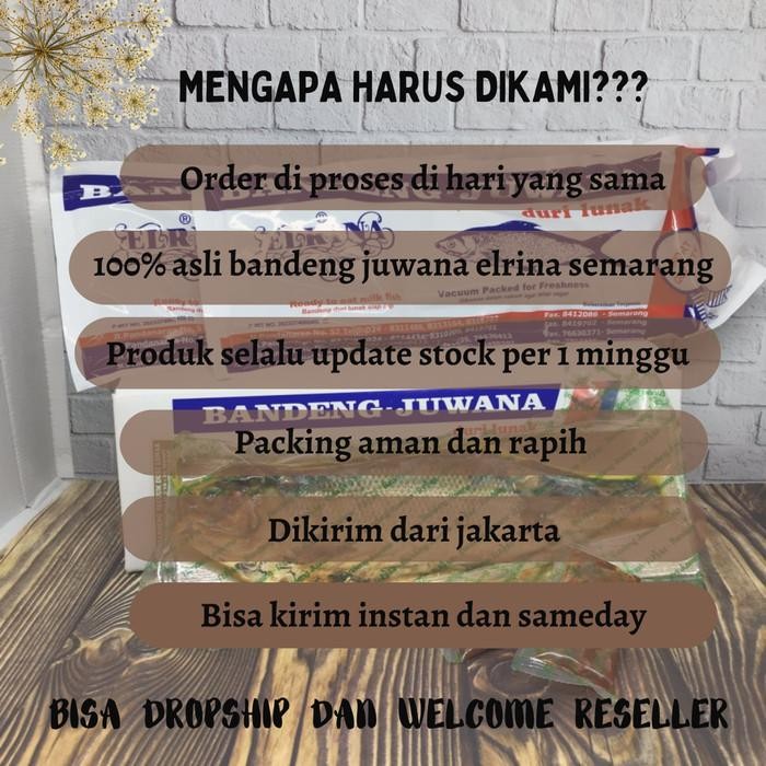 

Diskon! Promo Bandeng Presto Tulang Lunak Juwana Elrina Vacuum Kering Khas Semarang