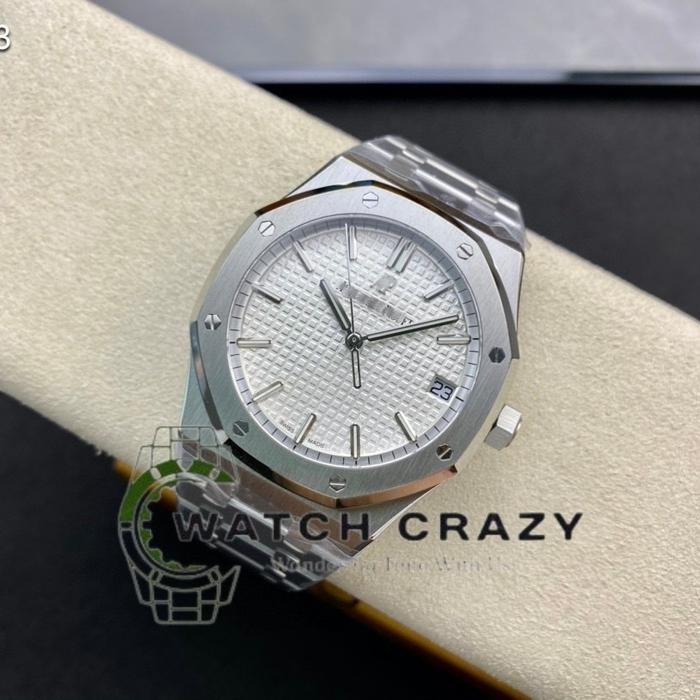 WCAUDEMARSPIGUET ROYAL OAK 15500ST WHITE DIAL 41mm ZF FACTORY TIER 5