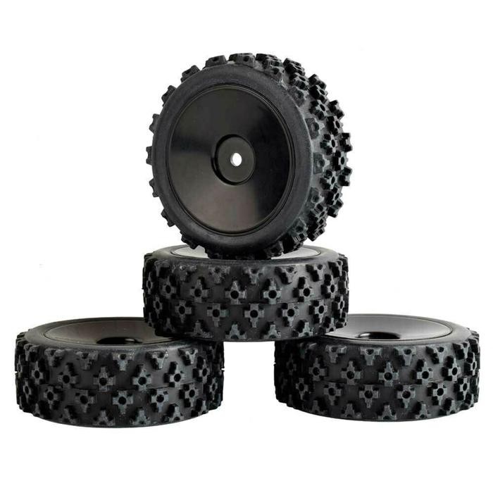 Leapfrog - 1Pcs Velg + Ban Offroad Buggy Rc 1/14 Wltoys 144001 Hsp Kyoso Tamiya