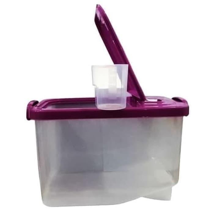 JT Asvita Rice Box 5 Kg Tempat Beras Kotak Box Container Plastik Tutup