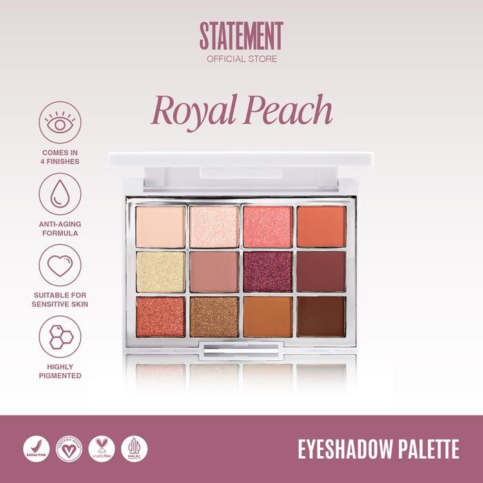 Statement Beauty Royal Peach Eyeshadow Palette