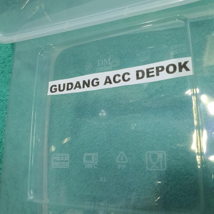 JT THINWALL 2000ML SEGIEMPAT FOOD CONTAINER TEMPAT KOTAK MAKAN 2000 ML
