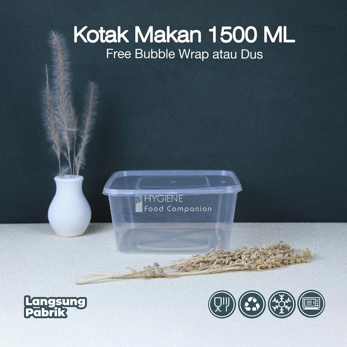 JT Thinwall Square 1500 ml / Thinwall Persegi 1500 ml / Kotak Thinwall