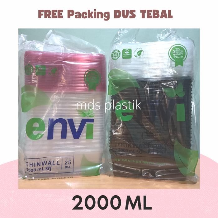 JT THINWALL ENVI WARNA 2000 ML SQUARE