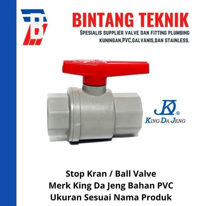 TERBARU BALL VALVE / STOP KRAN 2 1/2" INCH PVC KDJ TERMURAH