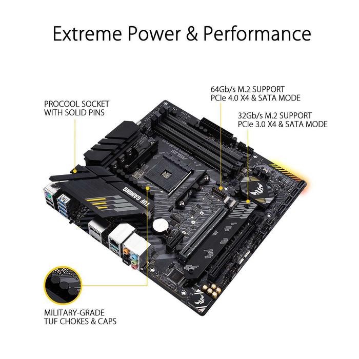 ASUS TUF GAMING B550M-PLUS - AMD MOTHERBOARD AM4