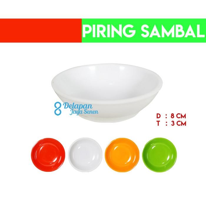 (Allthebest) Piring Sambal Melamin Piring Sambal Bulat Pisin Tempat Sambal