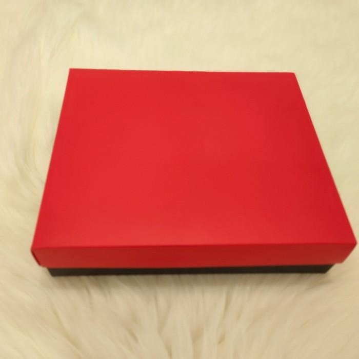 (Allthebest) Kotak Dus Nastar Kue Kering warna (MERAH) Sekat Mika 20/30