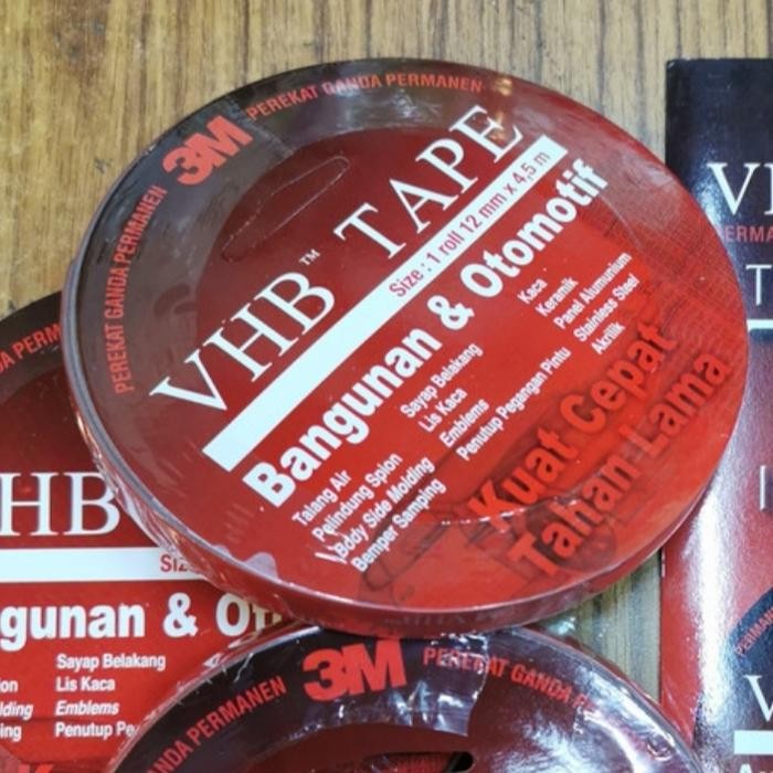

ID DOUBLE TAPE 3M VHB MERAH-PEREKAT ORIGINAL 3M 24MM X 4,5MTR