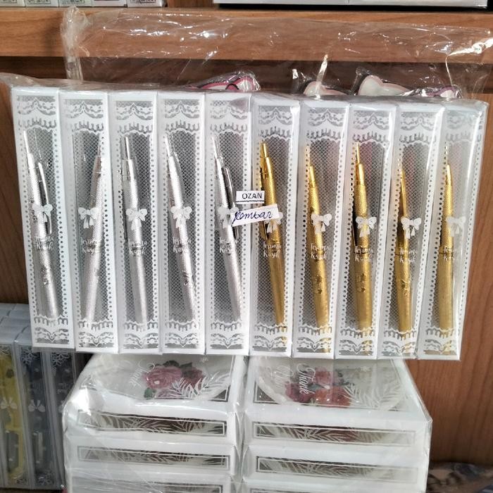 

ID ( ISI 50PCS ) PENA EMAS PERAK KEMASAN MIKA