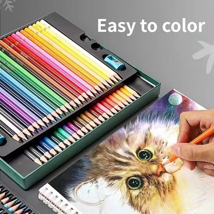 

ID PENSIL WARNA 48/72/120 WARNA PROFESIONAL PENSIL MINYAK PENSIL GAMBAR AIRCOLOR