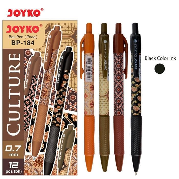 

ID BALL PEN / PULPEN / PENA JOYKO BP-184 / CULTURE / 1 BOX 12 PCS