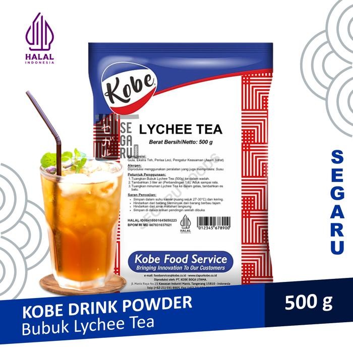 

KOBE LYCHEE TEA TEH BUBUK LECI TEA POWDER DRINK HALAL 500 GRAM