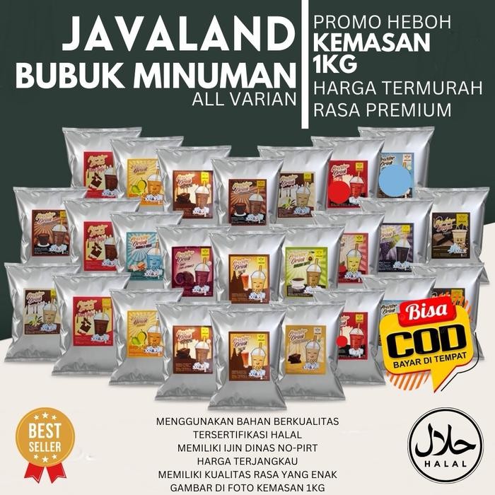 

[1KG JAVALAND] BUBUK MINUMAN ANEKA RASA SERBUK MINUMAN BOBA KEKINIAN 1KG