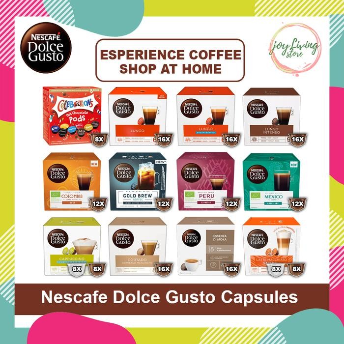 

CAPSULE NESCAFE DOLCE GUSTO & STARBUCKS NDG BOX - KOPI KAPSUL ALL VARIAN RASA COFFEE