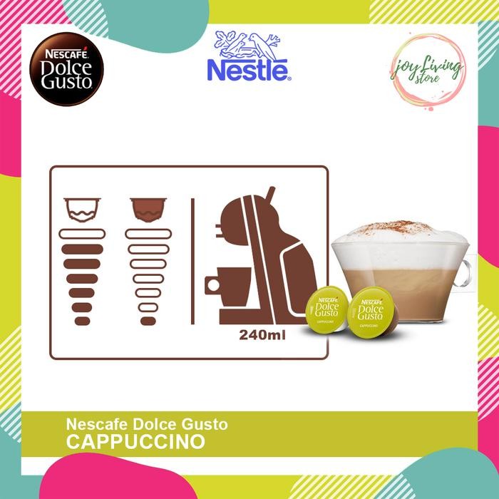 

CAPSULE NDG NESCAFE DOLCE GUSTO CAPPUCCINO BOX ORIGINAL NESTLE - KOPI KAPSUL CAPUCINO COFFEE