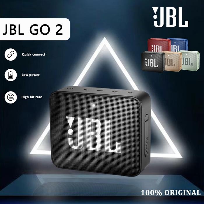 100% Original JBL GO 2 Speaker Bluetooth Bass JBL IPX7 Waterproof Bluetooth Speaker Days Speaker