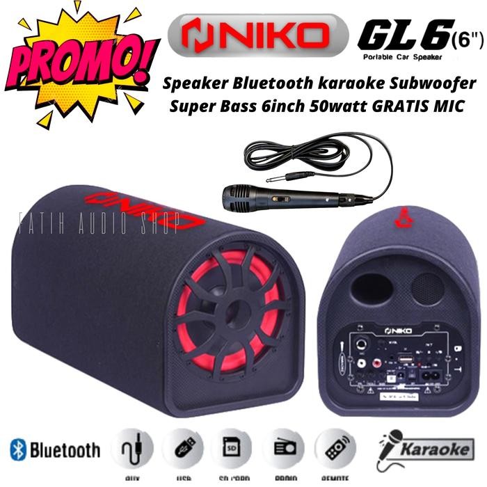 Speaker Aktif NIKO NK-GL6 Bluetooth Radio / Speaker Bluetooth / Salon Aktif / Salon Bluetooth /