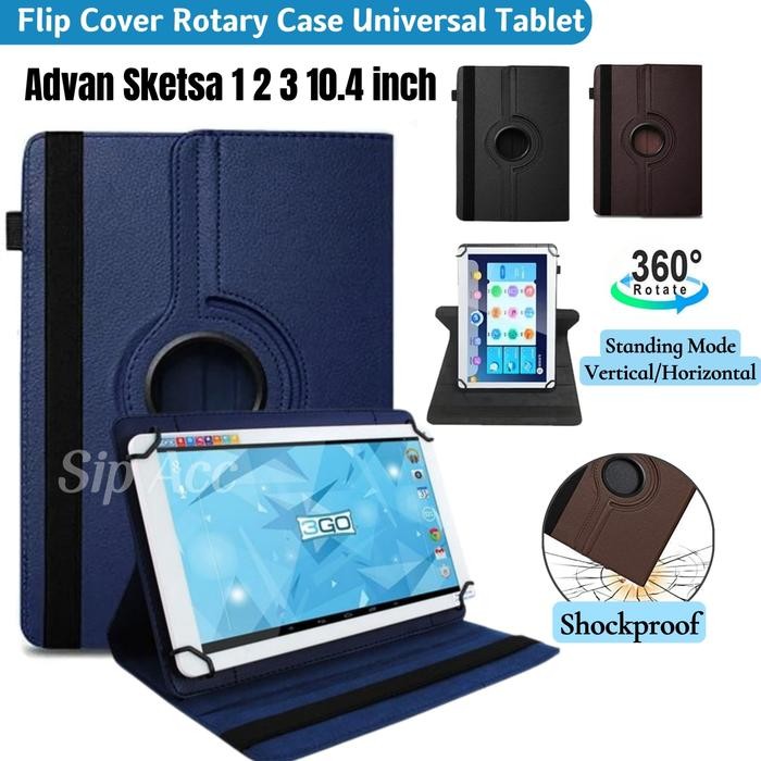 Promo Universal Case Tablet Advan Sketsa 3/2/10.1 Inch Flip Cover Sarung