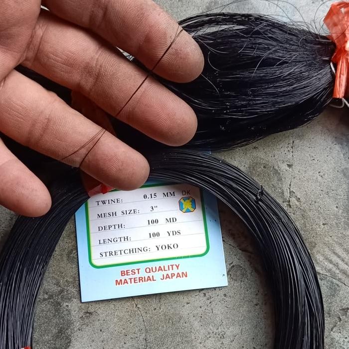 jaring burung hitam tinggi 7.5 meter panjang 100