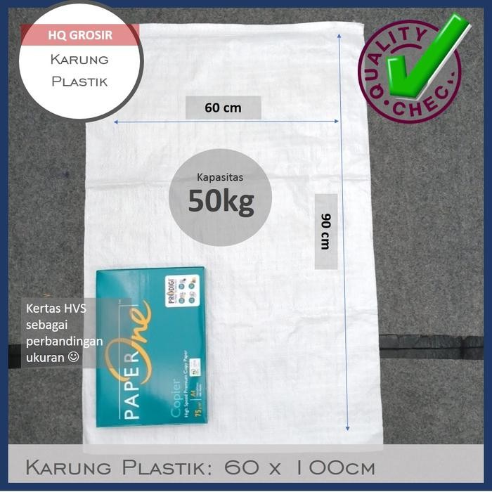 

Karung Plastik Premium Polos 60X90 cm Karung Beras Karung Packing 50Kg MINIMAL ORDER 5