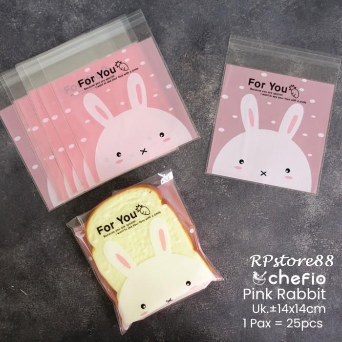 (Allthebest) Plastik Roti OPP Motif Bunga 14x14 Plastik Kue Cake Roti Tawar Sobek