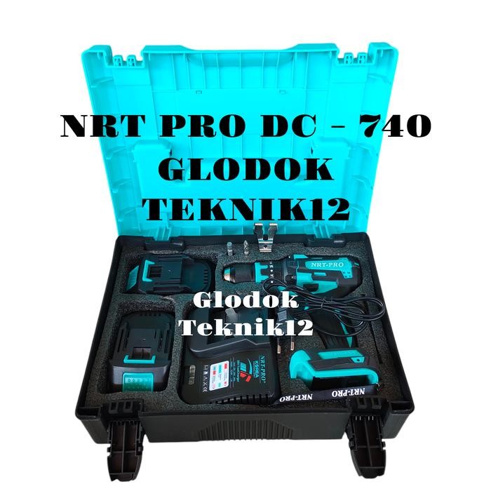 Populer Mesin Bor Cordless Nrt Pro Dc740 / Impact Drill Nrt Pro Dc 740