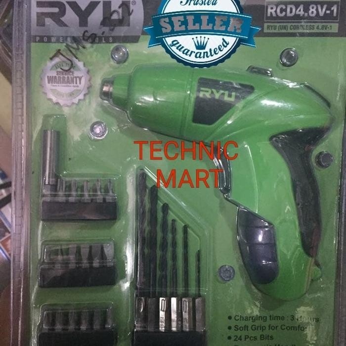Gercep Bor Baterai Cordless Ryu Tekiro Rcd 4.8V-1/ Bor Screwdriver