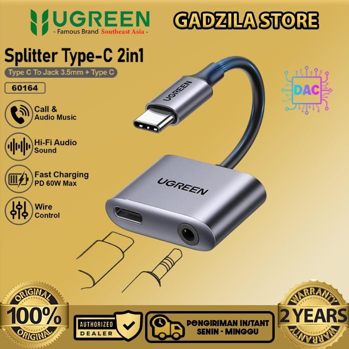 Usams Collection Gadget - Converter Splitter Type C To Handsfree Jack 3.5Mm