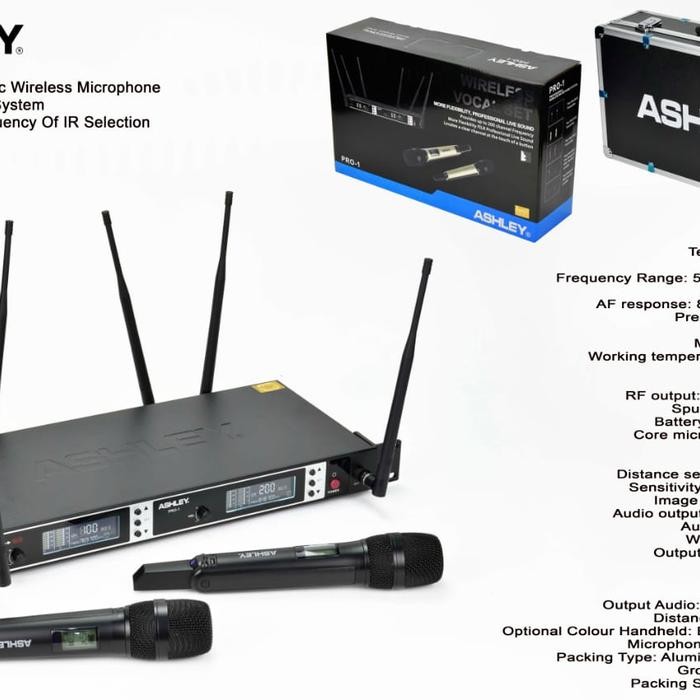 Mic Wireless Ashley Pro 1 Original Ashley Pro1 Free Koper Ashley Pro 1